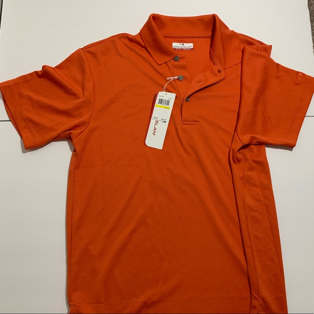 Orange M grandslam polo